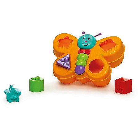 Brinquedo Educativo Borboleta Espoleta Com Blocos Didáticos