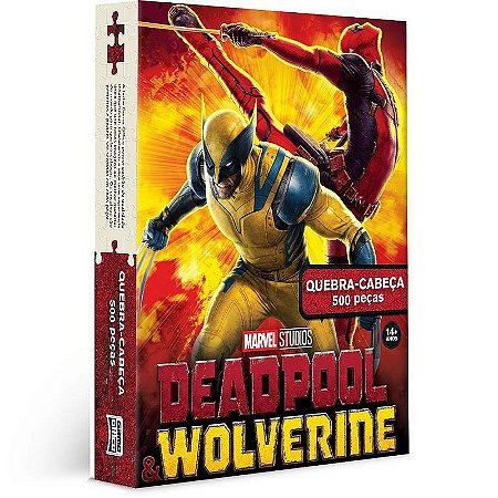 Quebra-cabeca Cartonado Deadpool Wolverine 500 Peças