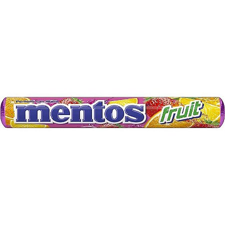 Bala Mentos Stick Frutas 37,5g Dp.c/16
