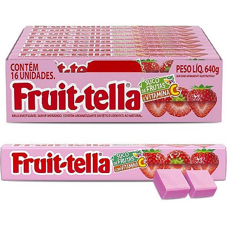 Bala Fruittella Vita C Morango 40g Dp.c/16