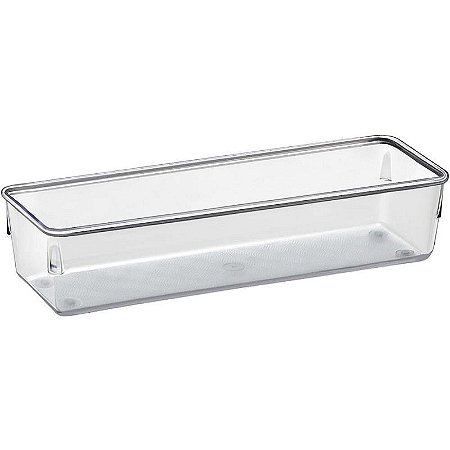 Organizador De Potes Retangulares 24x8x5,5cm Caixa Com 04