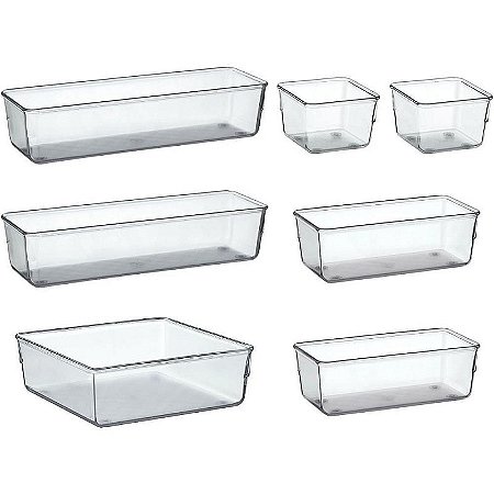 Organizador De Potes Sortidos - Conjunto Com 7 Peças