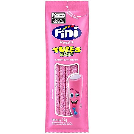 Doce Tubes Tutti Frutti 15g. Dp.c/12