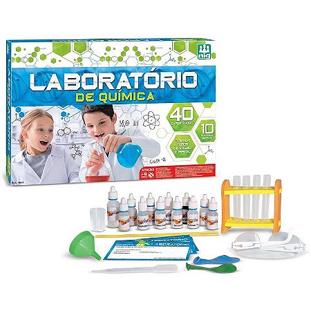 Brinquedo Educativo Laboratório De Química - 40 Experimentos