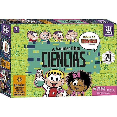 Brinquedo Educativo Turma Da Mônica Ciência Franjinha E Milena