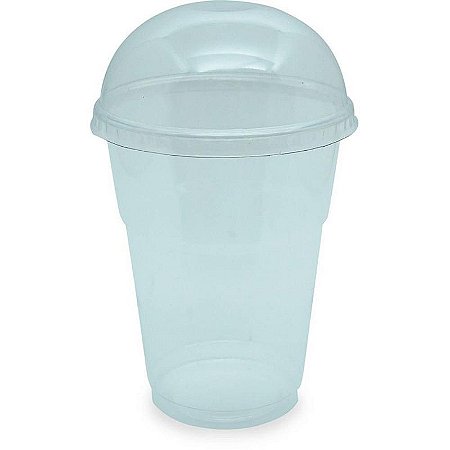 Tampa Descartável Para Copo Bolha Tr150/200/300ml - Pacote Com 50 Unidades
