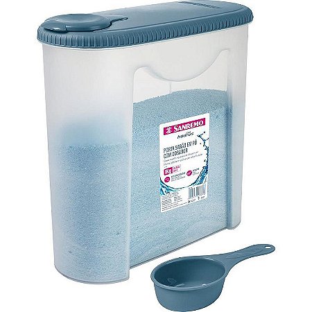 Acessório Para Lavanderia Porta Sabão Em Pó 1kg