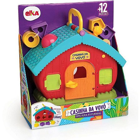 Brinquedo Educativo Casinha Da Vovo Encaixe Formas