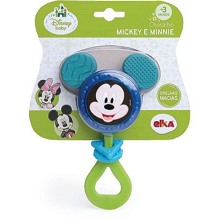 Brinquedo Para Bebê Mickey Chocalho