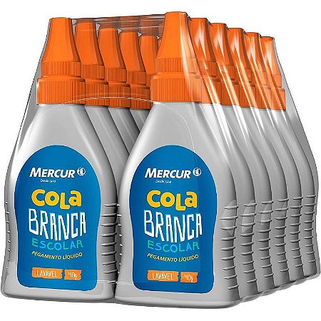 Cola Escolar Mercur 40g Pacote Com 12 Unidades