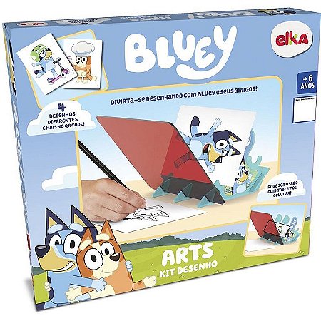 Brinquedo Para Colorir Bluey Arts Kit Desenho 6+ Anos