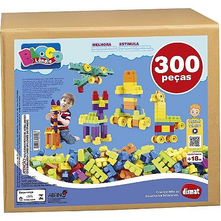 Brinquedo De Montar Mais Blocos Ix 300 Peças