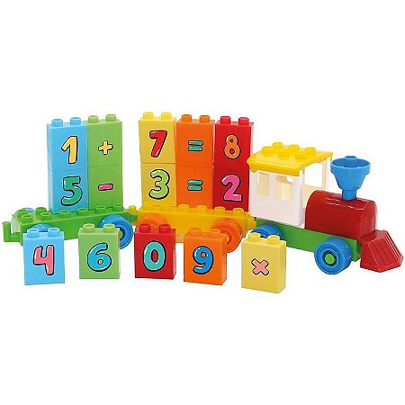 Brinquedo Para Montar Trenzinho Educativo Números & Cia