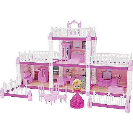 Casinha De Boneca Casinha Da Princesa 110 Peças