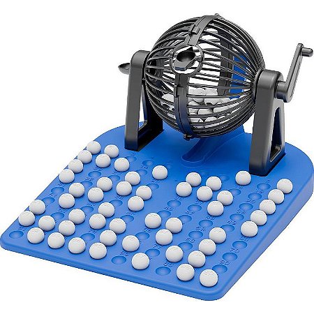 Jogo De Bingo Com Globo Giratório E 50 Cartelas