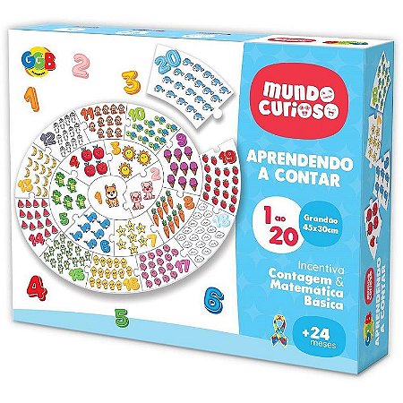 Brinquedo Pedagógico Aprendendo A Contar De 1 Ao 20