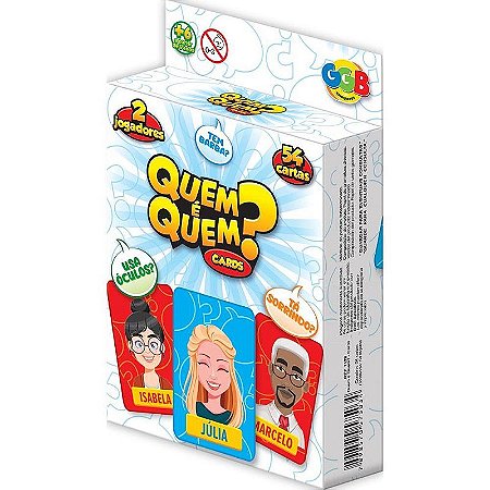Jogo De Cartas Quem é Quem? 54 Cartas