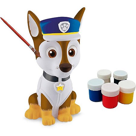 Boneco E Personagem Chase Arts Kit Pintura Guache