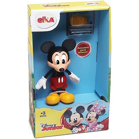 Boneco E Personagem Mickey 12cm Com Acessórios