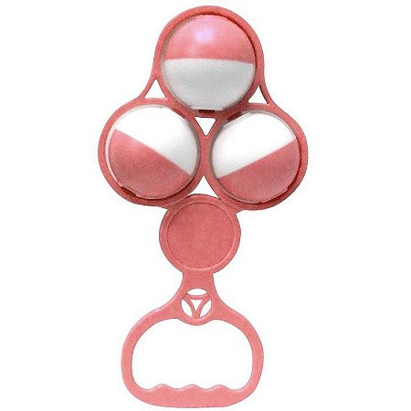 Mordedor E Chocalho Bolas Rosa Solapa