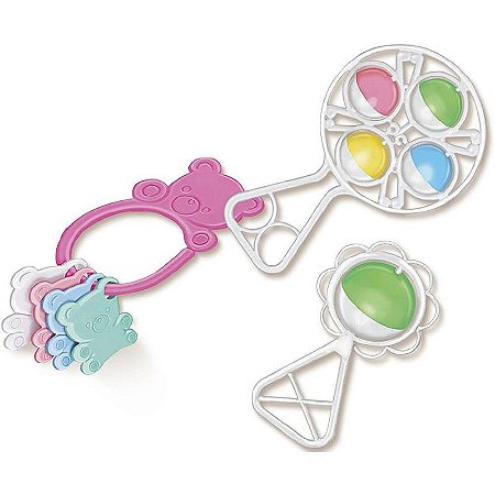 Mordedor E Chocalho Baby Play Set
