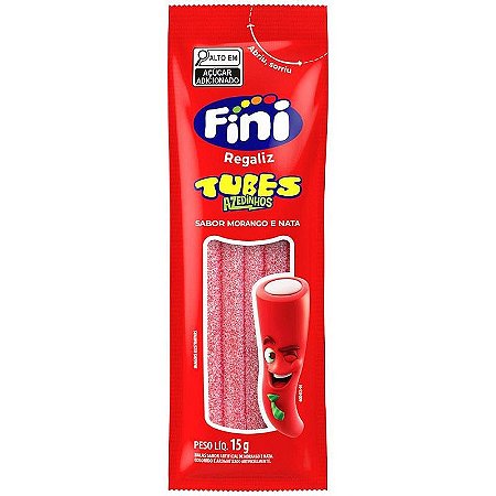 Doce Tubes Morango Citrico 15g. Dp.c/12