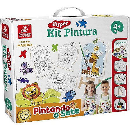 Brinquedo Para Colorir Pintando O Sete Com 04 Telas