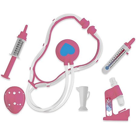 Brincando De Profissões Pequena Doutora Md Mod.1 6 Peças