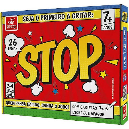 Jogo Diverso Stop Para Todas As Idades Diversão Em Família