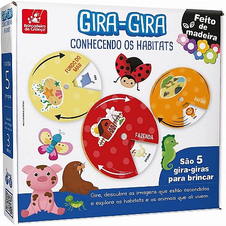 Jogo Educativo Gira Gira Conhecendo Os Habitats