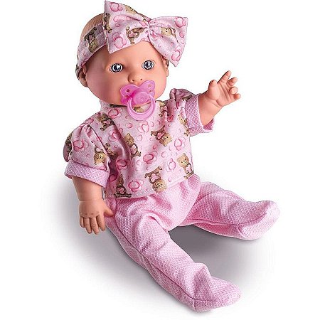 Boneca Com Mecanismo Milk Baby Faz Xixi Com Acessórios