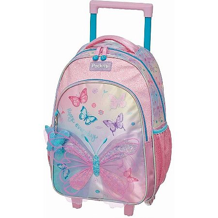 Mochila Infantil Com Rodinha Pack Me Wings Asas 3d