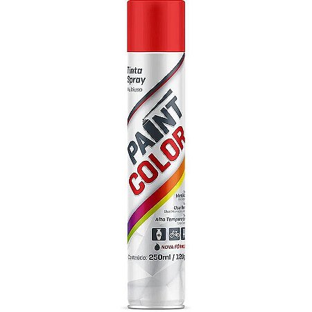 Tinta Spray Paintcolor 400ml Vermelho 200g
