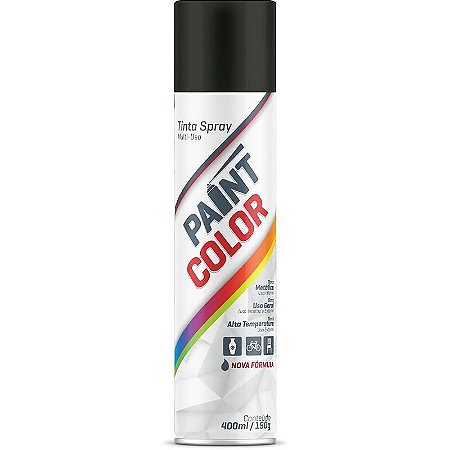 Tinta Spray Paintcolor 400ml Preto Fosco