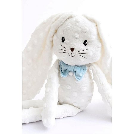 Pelucia Coelho Laço Azul 43cm