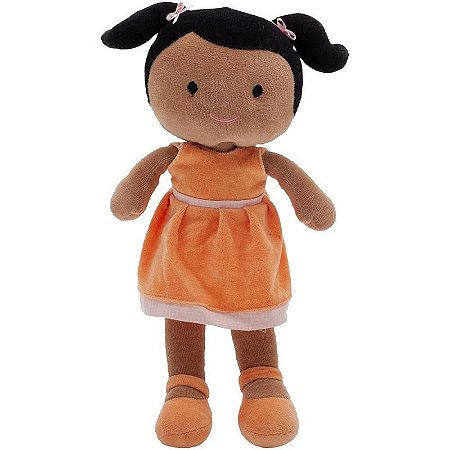 Pelúcia Boneca Juju Negra 35cm