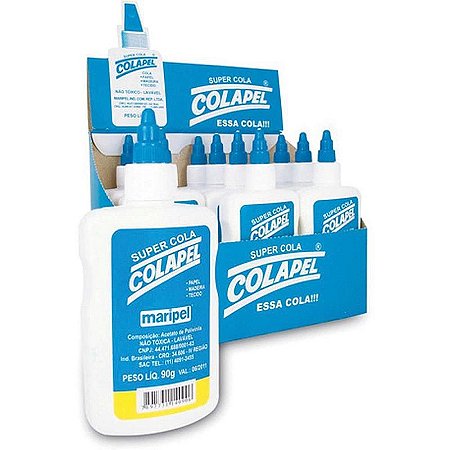 Cola Escolar Colapel 90g Caixa Com 12