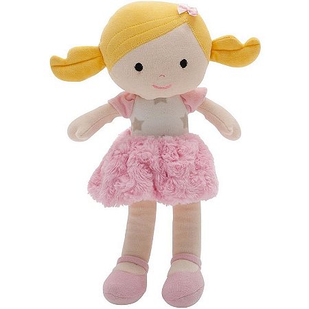 Pelúcia Boneca Malu Loira 35cm
