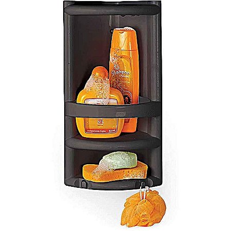 Utensílios Para Banheiro Cantoneira Preto