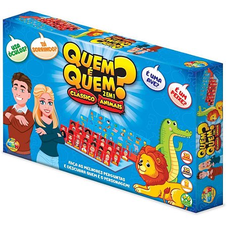 Jogo Diverso Quem é 2 Em 1 - Pessoas E Animais