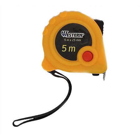 Trena 5m X 25mm Amarela Com 2 Travas