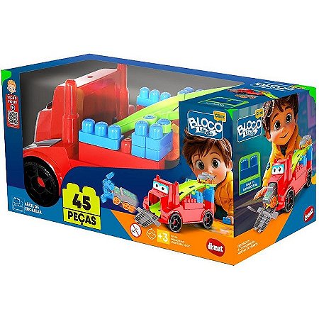 Brinquedo Para Montar Megatruck Aventura Click Com 45 Peças E Acessórios
