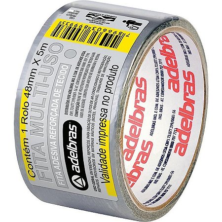 Fita De Alta Resistência Silver Tape Cinza 48mmx5m
