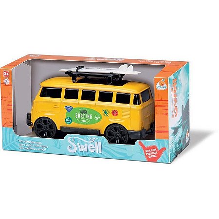Carrinho Kombi Com Prancha Cores Sortidas