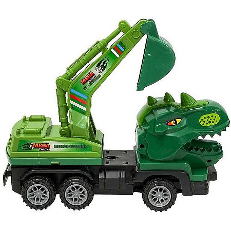 Carrinho Controle Remoto Dinossauros 2 Em 1 Com 2 Funções à Pilha Sortido