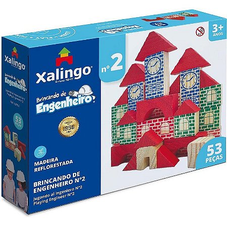 Brinquedo Para Montar Brincando De Engenheiro2 53 Peças