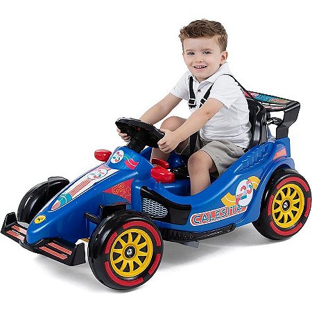 Veículo Para Bebê F25 Azul Com Som