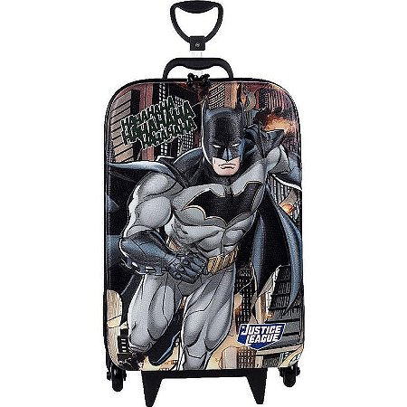 Mochila Infantil Com Rodinha Liga Da Justiça Batman
