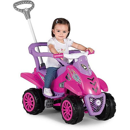 Veículo Para Bebê Cross Legacy Pink 2 Em 1 Com Som