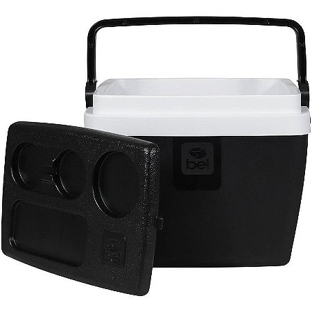 Caixa Térmica Bel 12l Com Alça Ergonomica E Suporte Para Copos